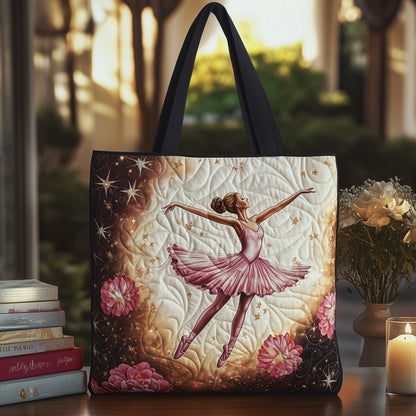 Elegant Ballerina Quilted Tote Bag GFTOHD11318