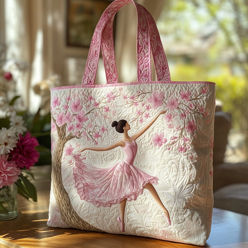 Elegant Ballerina Quilted Tote Bag GFTOHD11320