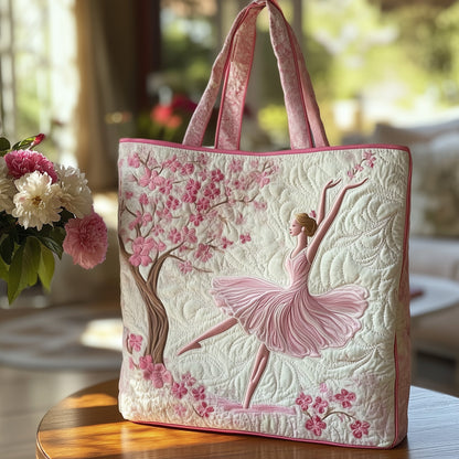 Elegant Ballerina Quilted Tote Bag GFTOHD11321