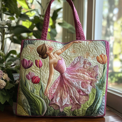 Elegant Ballerina Quilted Tote Bag GFTOHD11322