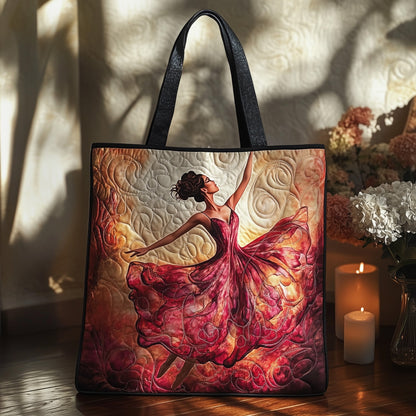 Elegant Ballerina Quilted Tote Bag GFTOHD11324