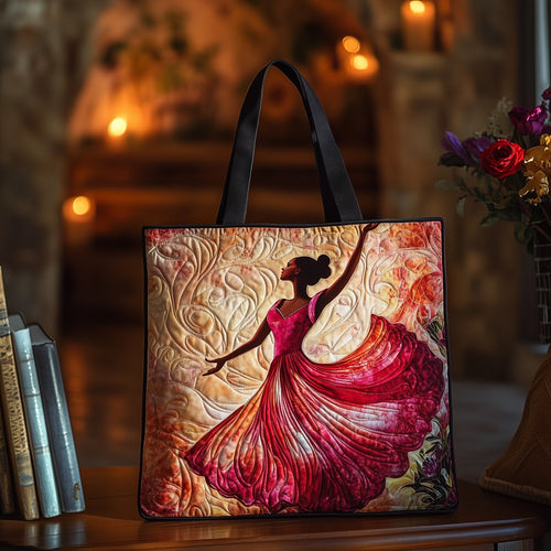 Elegant Ballerina Quilted Tote Bag GFTOHD11325