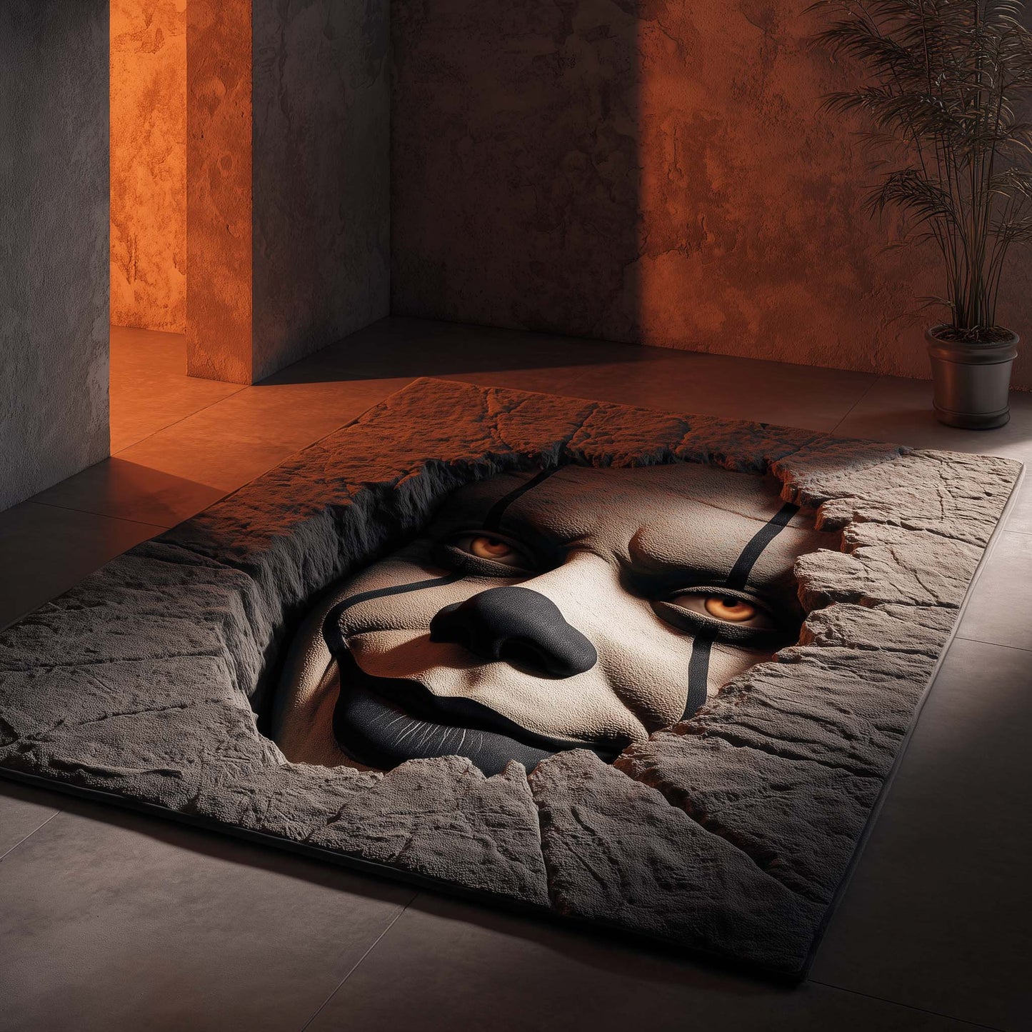 Creepy Clown Area Rug GFTOHD11328