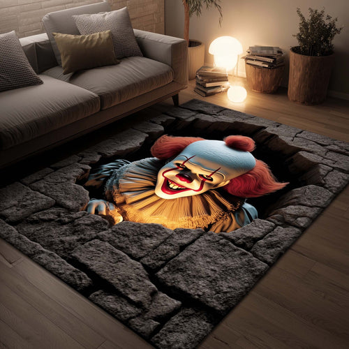 Creepy Clown Area Rug GFTOHD11333
