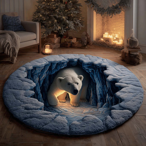 Polar Bear Quilted Round Mat GFTOHD11343