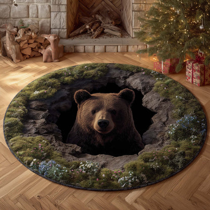 Forest Bear Quilted Round Mat GFTOHD11350