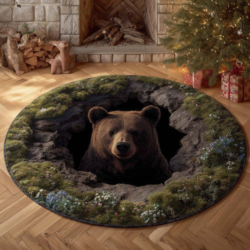 Forest Bear Quilted Round Mat GFTOHD11350
