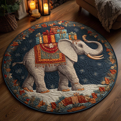 Elephant Grace Quilted Round Mat GFTOHD11360