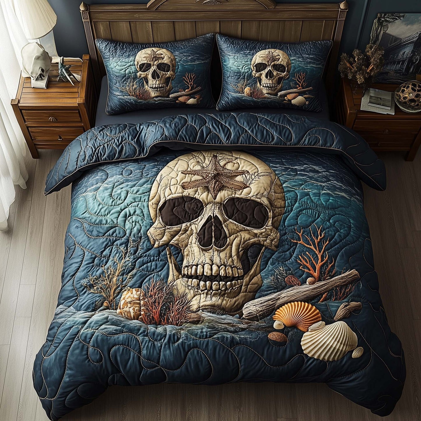 Skull Pirates Duvet Cover Set GFTOHD11364