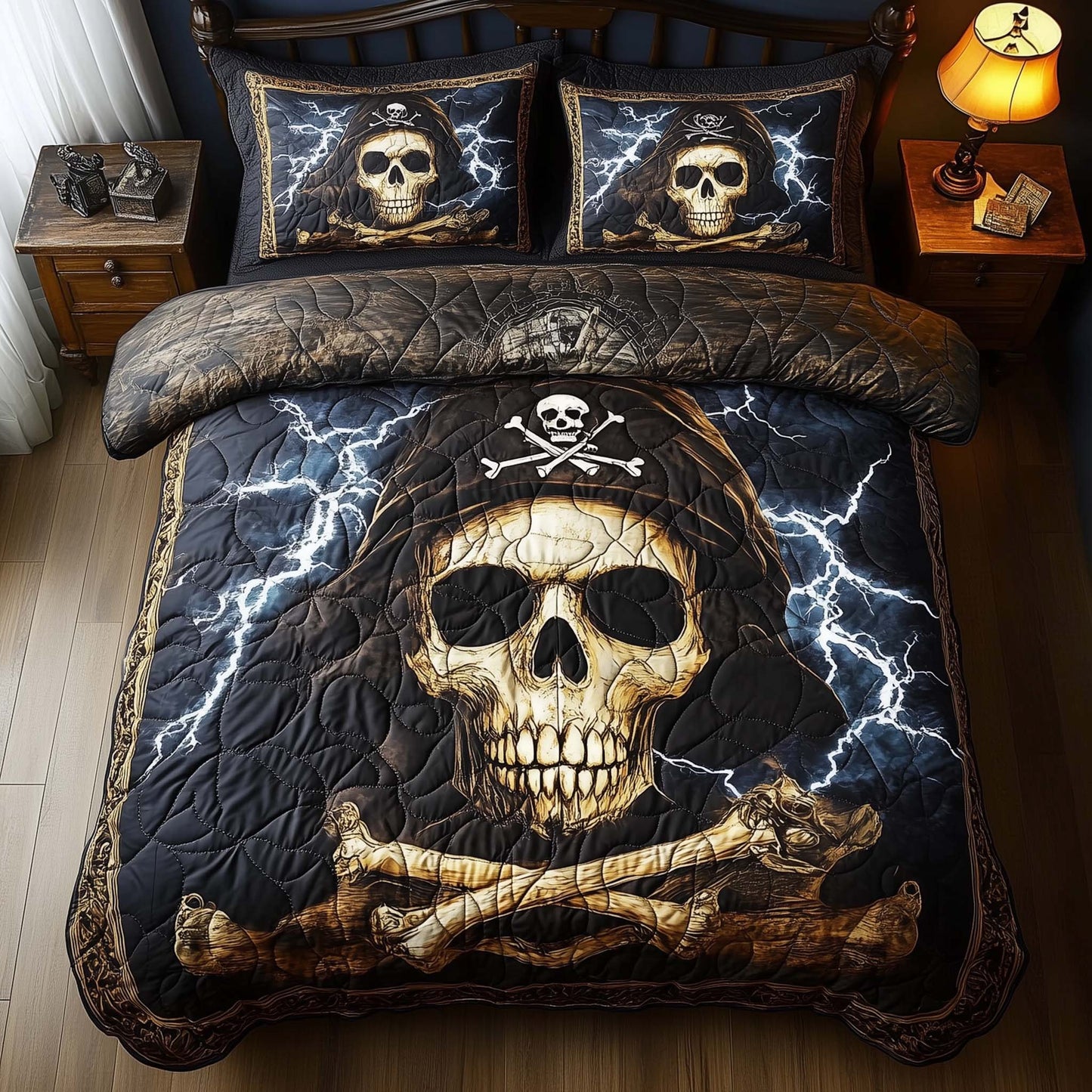Skull Pirates Duvet Cover Set GFTOHD11370