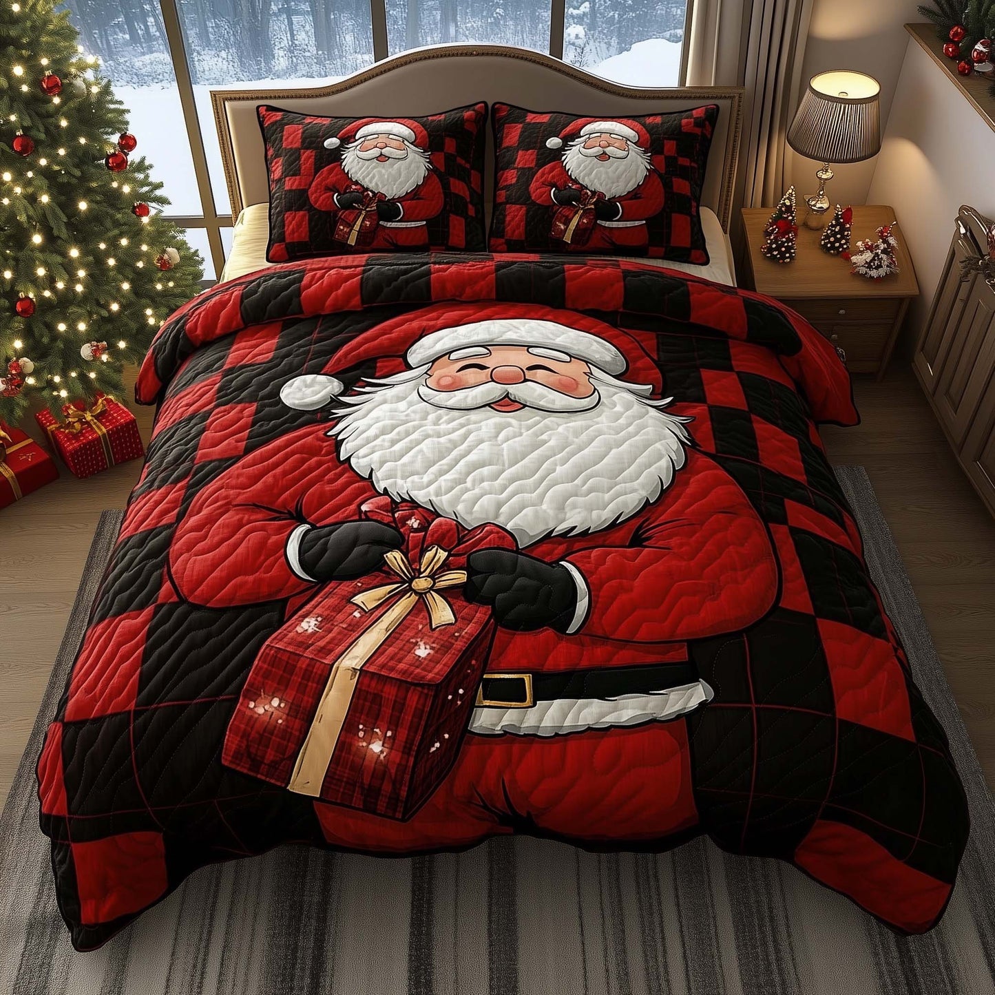 Christmas Santa Duvet Cover Set GFTOHD11383