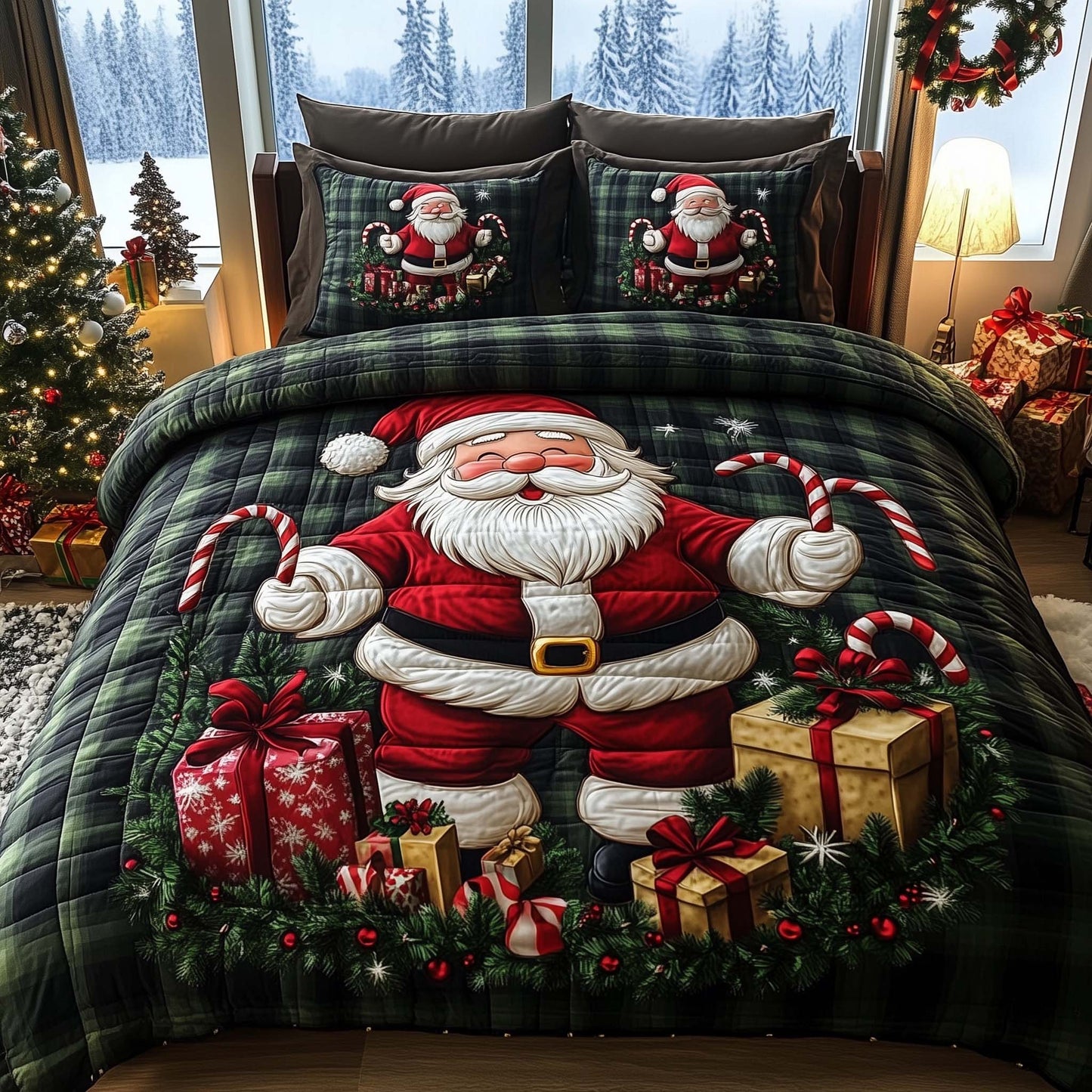 Christmas Santa Duvet Cover Set GFTOHD11384