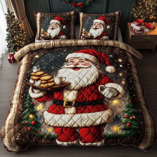 Cozy Santa Baking Cookies Duvet Cover Set GFTOHD11391