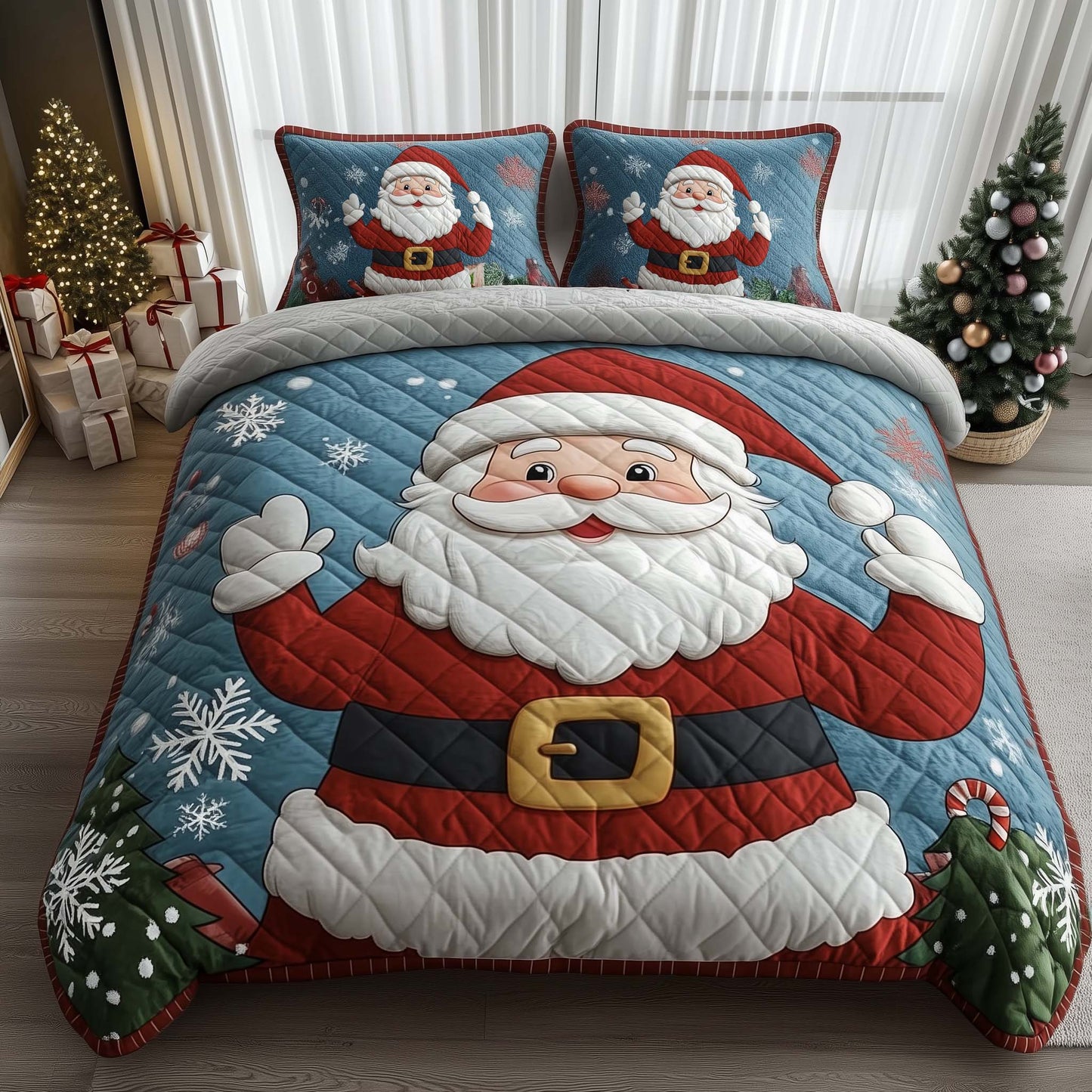 Christmas Santa Duvet Cover Set GFTOHD11394