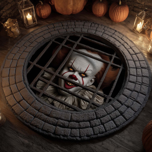 Creepy Clown Quilted Round Mat GFTOHD11440