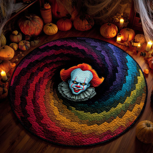 Creepy Clown Quilted Round Mat GFTOHD11441