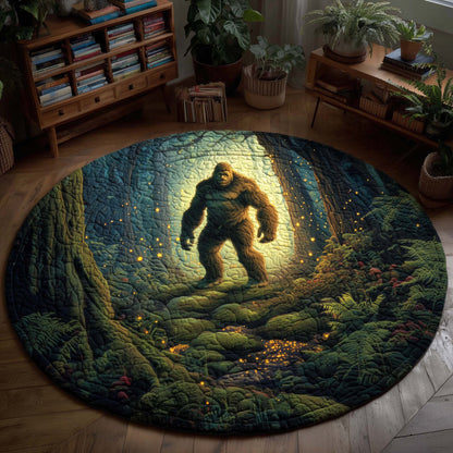 Enchanted Woodland Bigfoot Quilted Round Mat GFTOHD11452