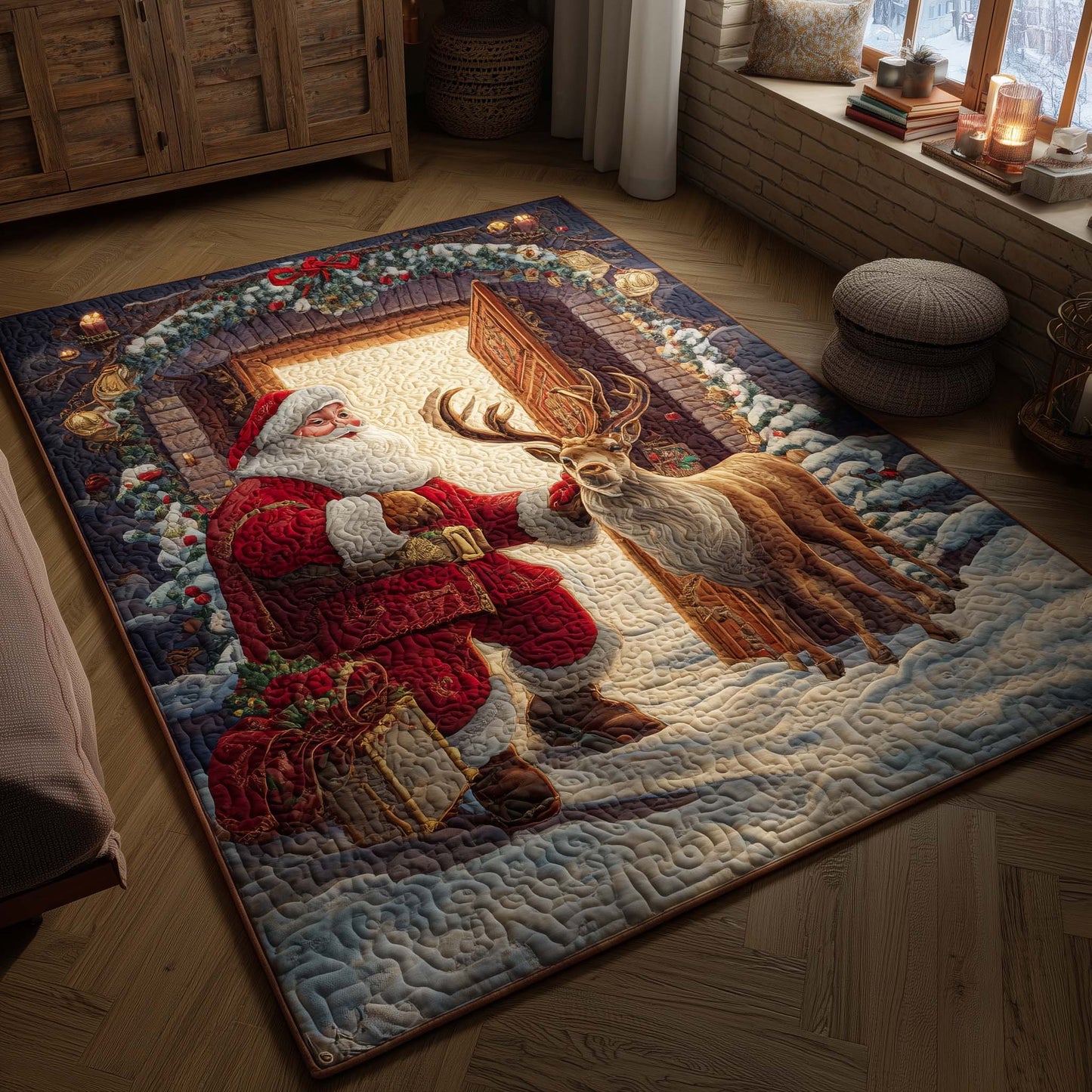 Santa Journey Area Rug GFTOHD11464