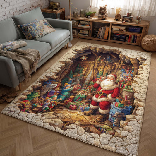 Santa Workshop Wonder Area Rug GFTOHD11467