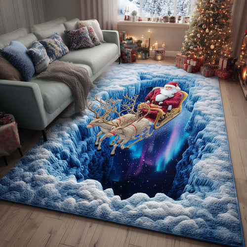 Arctic Santa Journey Area Rug GFTOHD11468