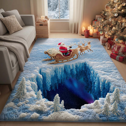 Arctic Santa Journey Area Rug GFTOHD11469