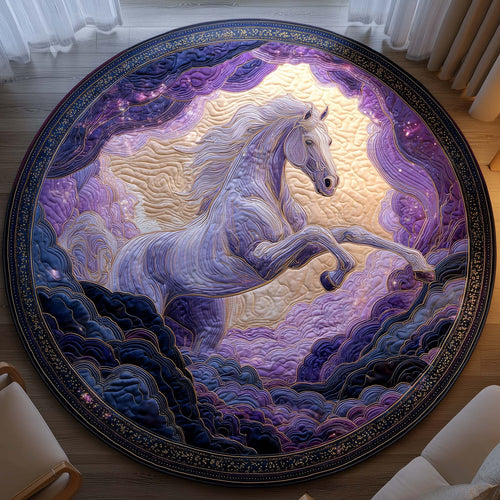 Cosmic Horse Quilted Round Mat GFTOHD11489