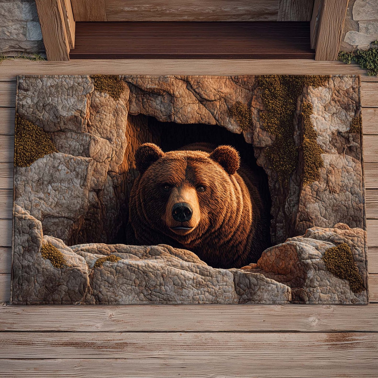 Stone Crevice Bear Doormat GFTOHD11555