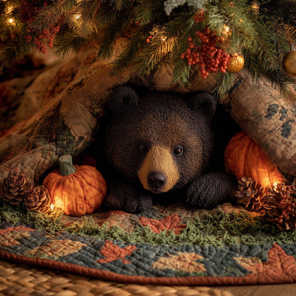 Bear Forest Spirit Quilted Tree Skirt GFTOHD11601