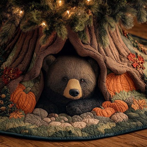 Bear Forest Spirit Quilted Tree Skirt GFTOHD11602