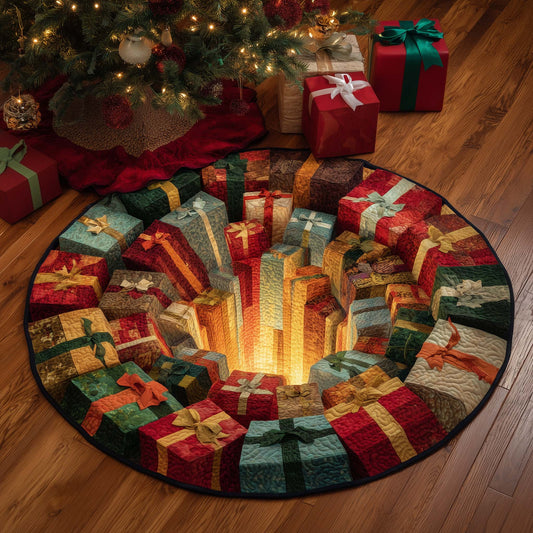 Gift Tunnel Surprise Quilted Round Mat GFTOHD11621