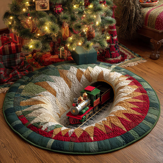 Train Tunnel Quilted Round Mat GFTOHD11630