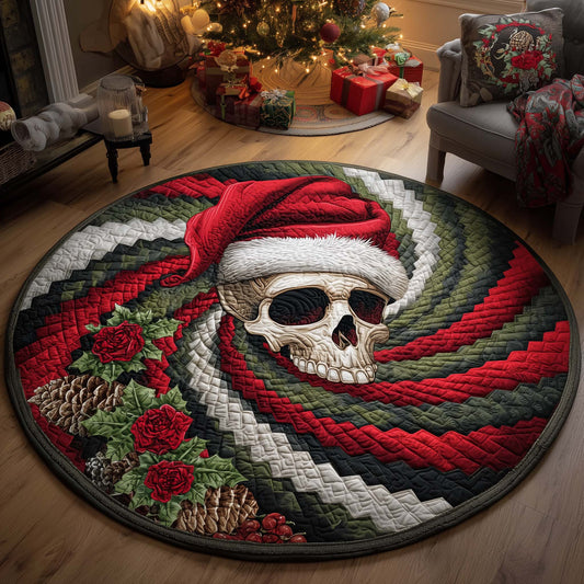 Festive Skull Quilted Round Mat GFTOHD11635