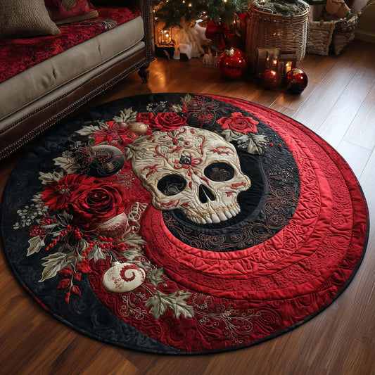 Festive Skull Quilted Round Mat GFTOHD11638