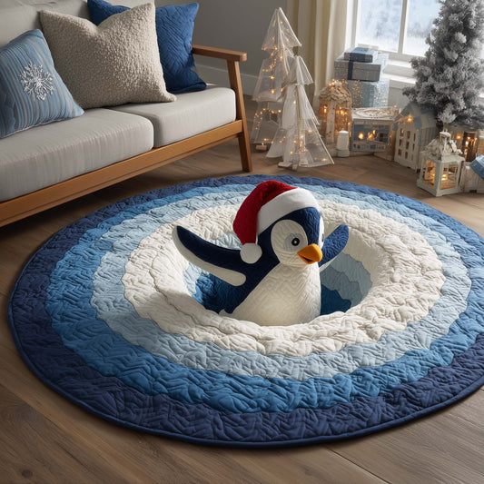 Penguin Slip Quilted Round Mat GFTOHD11658
