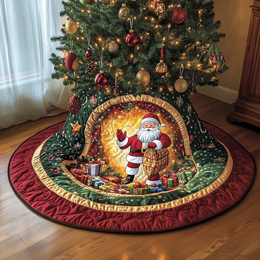 Santa Workshop Quilted Tree Skirt GFTOHD11665