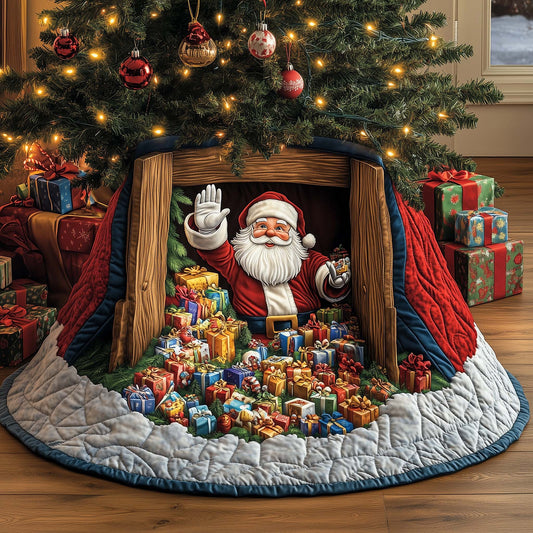 Santa Workshop Wonder Quilted Tree Skirt GFTOHD11669