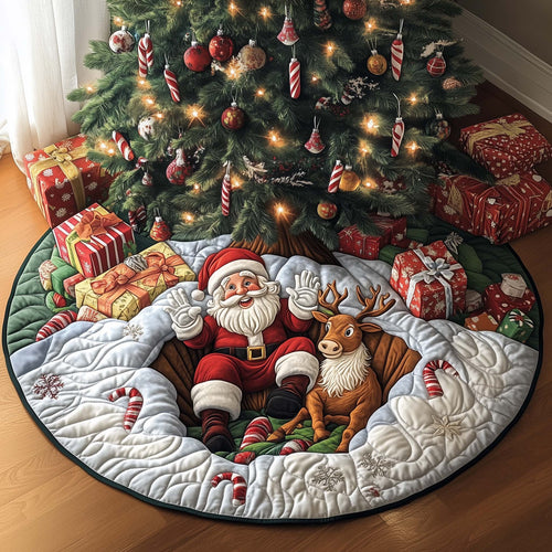 Santa Bliss Quilted Tree Skirt GFTOHD11671