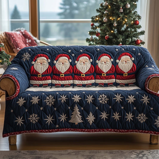 Christmas Santa Cheer Quilted Sofa Cover GFTOHD11681