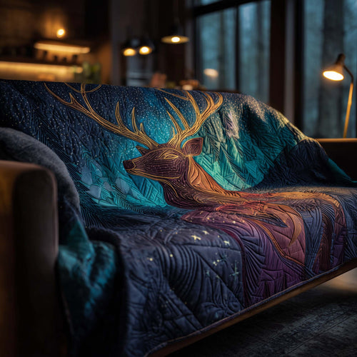 Celestial Deer Quilted Sofa Cover GFTOHD11707