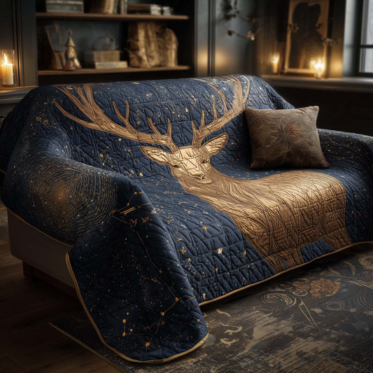 Celestial Deer Quilted Sofa Cover GFTOHD11714