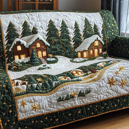 Snow Village Quilted Sofa Cover GFTOHD11738
