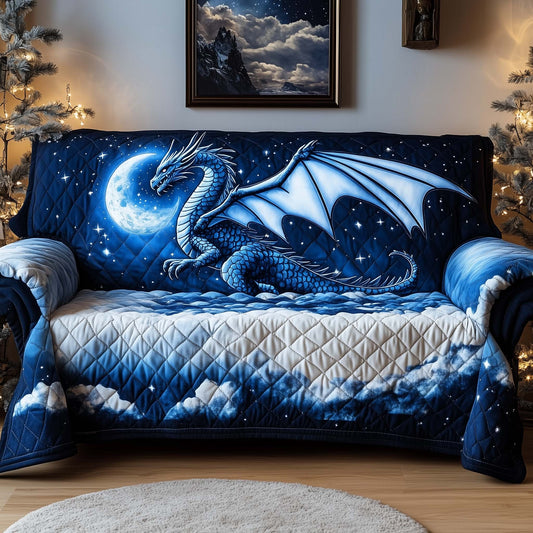 Majestic Dragon Quilted Sofa Cover GFTOHD11746