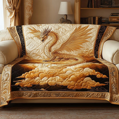 Majestic Dragon Quilted Sofa Cover GFTOHD11748