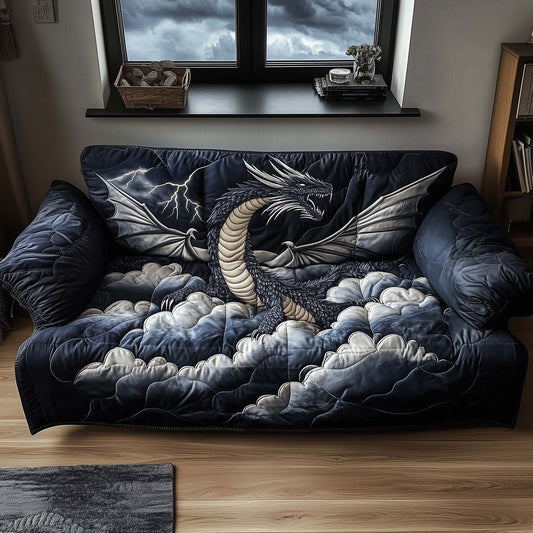Majestic Dragon Quilted Sofa Cover GFTOHD11750