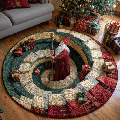 Christmas Wizard Spiral Quilted Round Mat GFTOHD11761