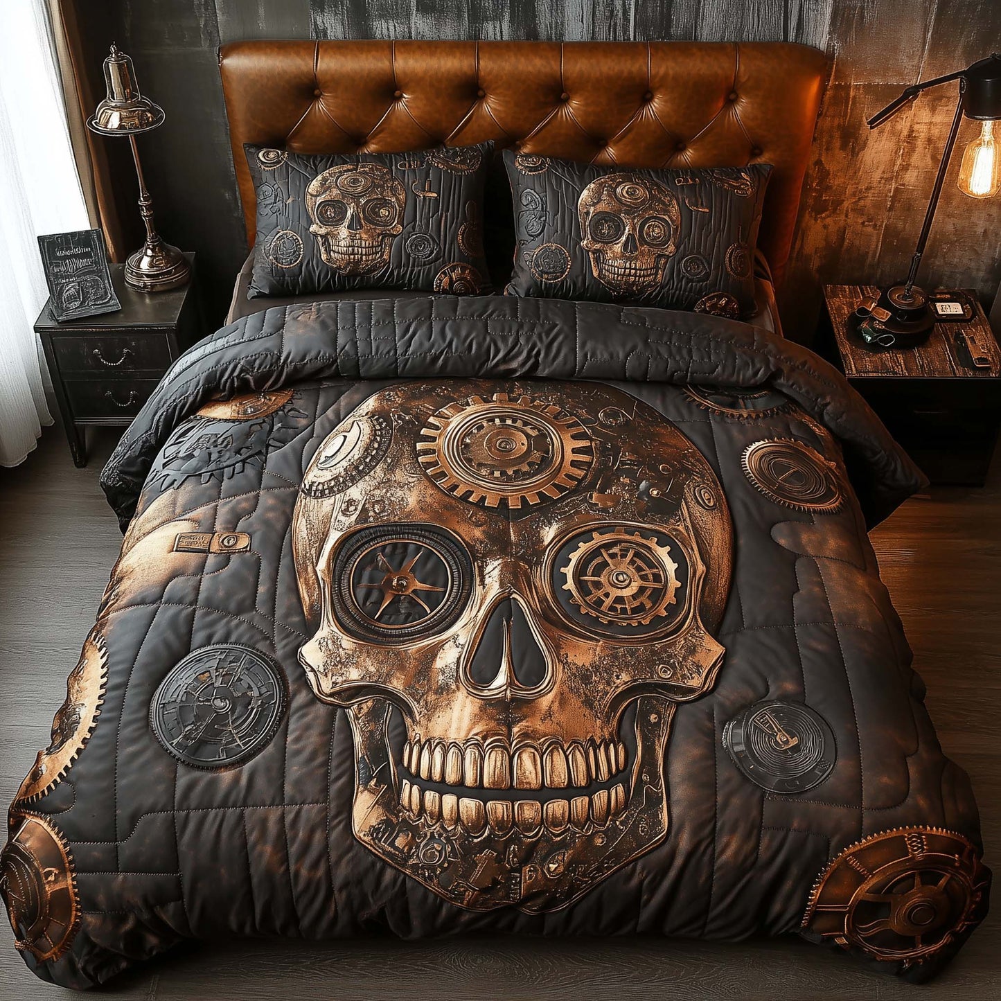 Steampunk Skull Machine Duver Cover Set GFTOHD11799