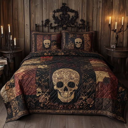 Vintage Tapestry Skull Duver Cover Set GFTOHD11801