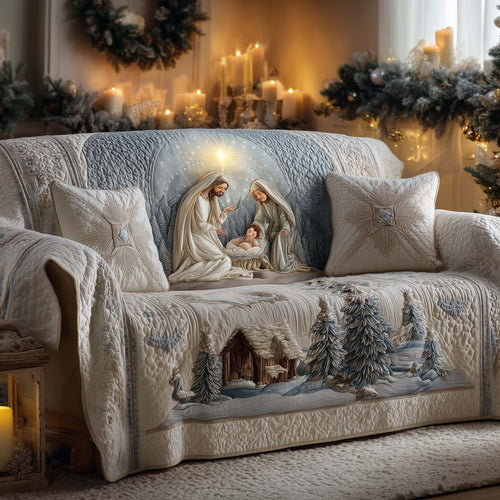Nativity Grace Quilted Sofa Cover GFTOHD11846