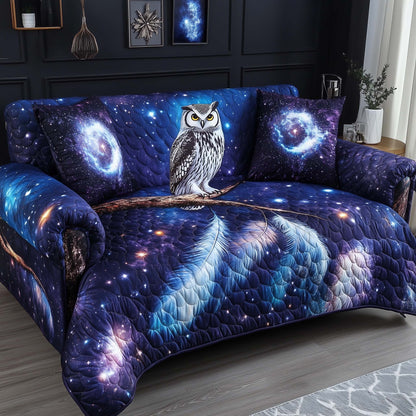 Galaxy Owl Quilted Sofa Cover GFTOHD11859