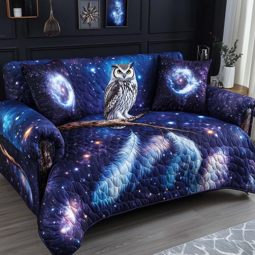 Galaxy Owl Quilted Sofa Cover GFTOHD11859